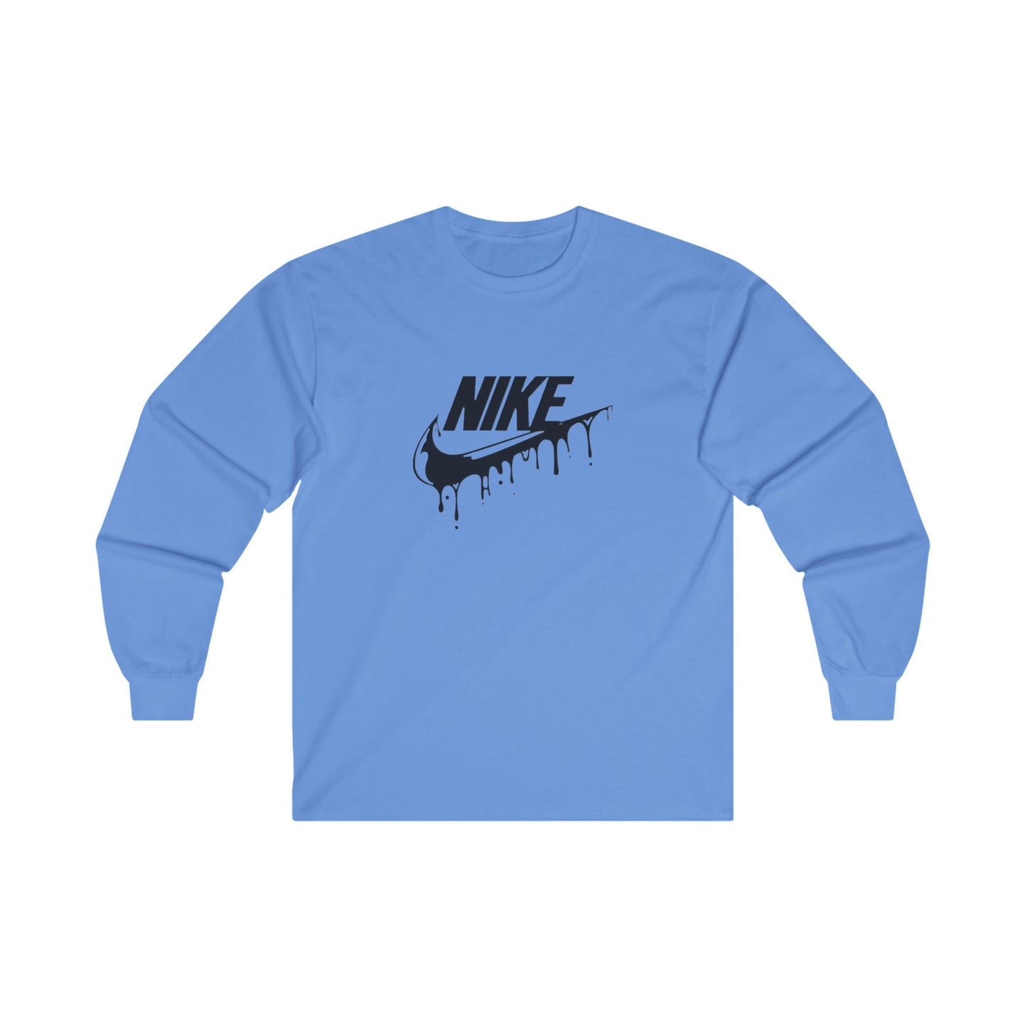 Custom Nike Long Sleeve T Shirt - BENJAMINS S / Carolina Blue