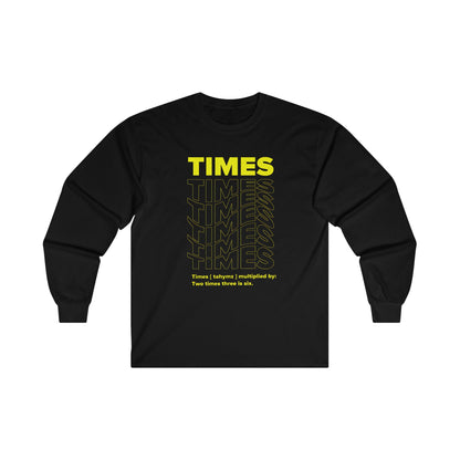 TMIES Long Sleeve Tshirt - BENJAMINS S / Black