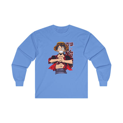 Monkey d luffy Long Sleeve T Shirt - BENJAMINS S / Carolina Blue