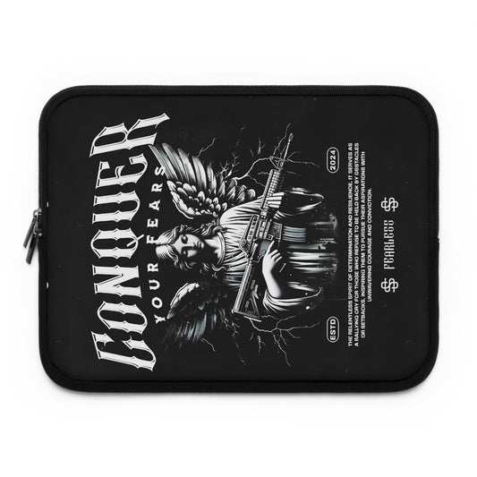 Conquer Your Fears Laptop Sleeve - BENJAMINS Black / 13"