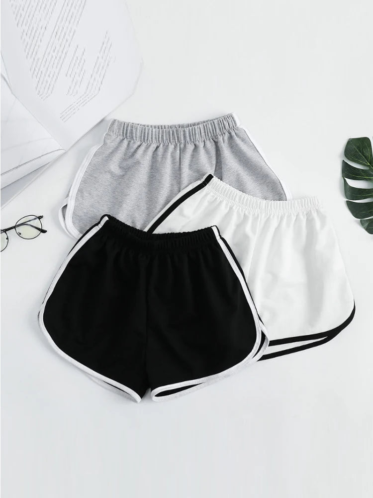 Striped Sports Shorts for Women - BENJAMINS