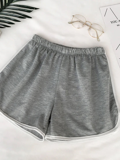 Striped Sports Shorts for Women - BENJAMINS GRAY / S